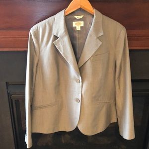 Talbots Pure Silk Blazer - Size 18 - Gray